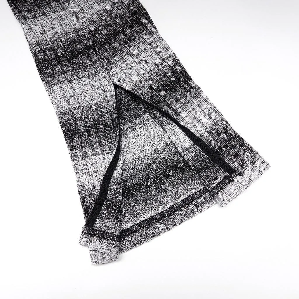 Black and White Grunge Leg Warmers