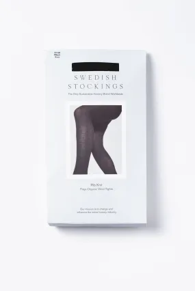 Freja Organic Wool Tights Black