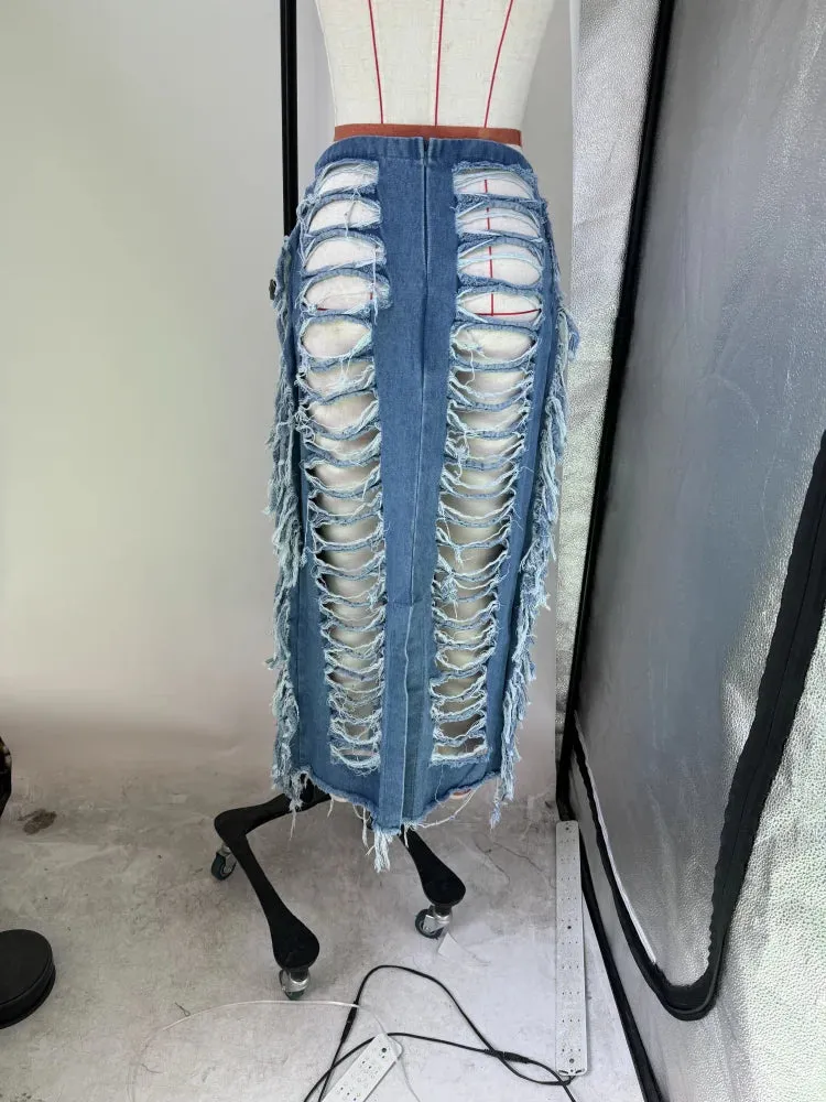 Hollow Out Pencil Skirt