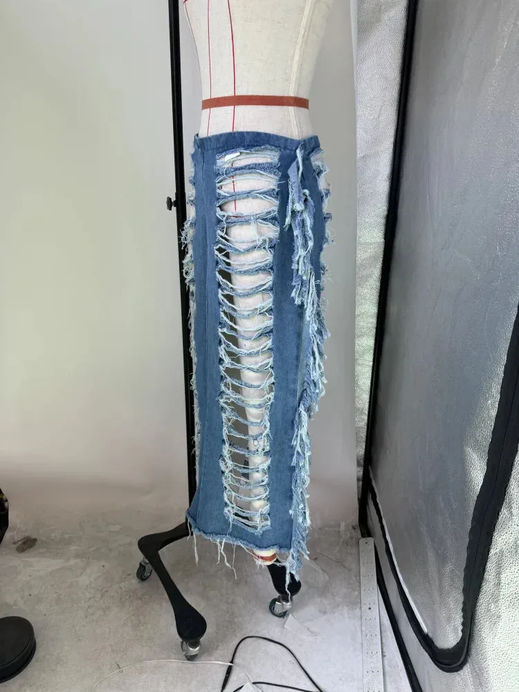Hollow Out Pencil Skirt