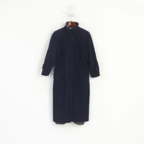 Kestila Women 164 XS Coat Navy Wool Vintage Single Breasted Made in Finland