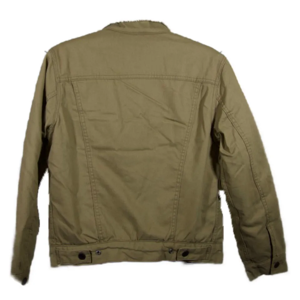 Levis Mens Original Trucker Jacket Denim Jeans Canvas Sherpa