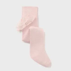 Mayoral Infant Girls Ruffle Bum Tights 9752 Pink