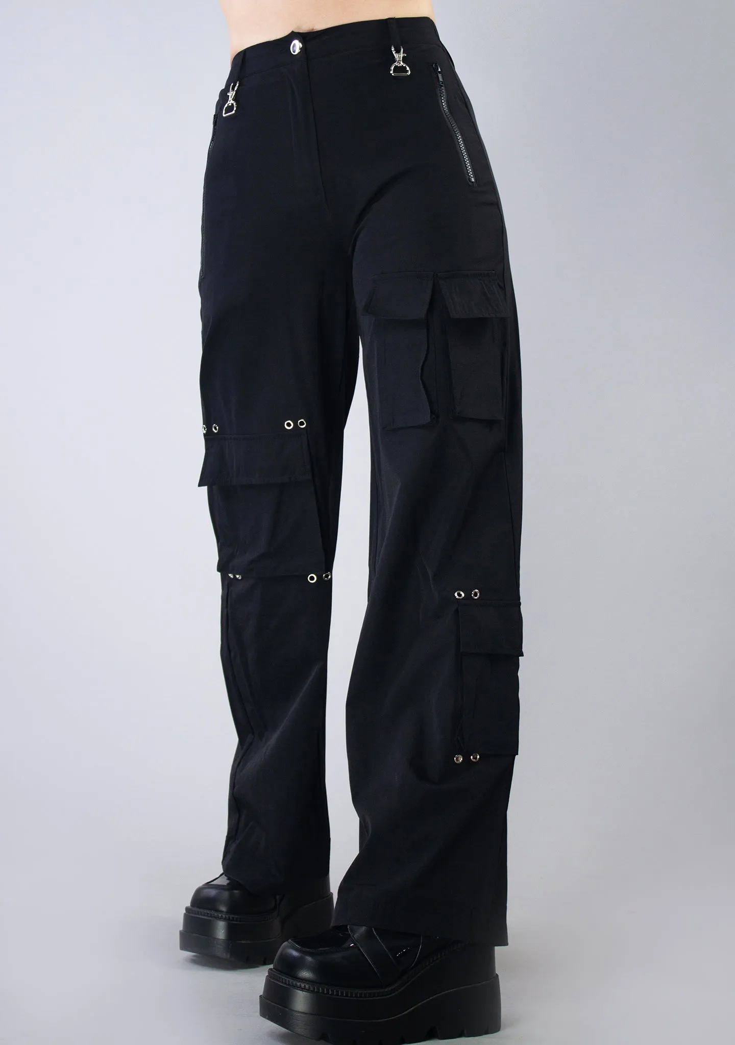 Pop & Lock Cargo Wide Leg Pants