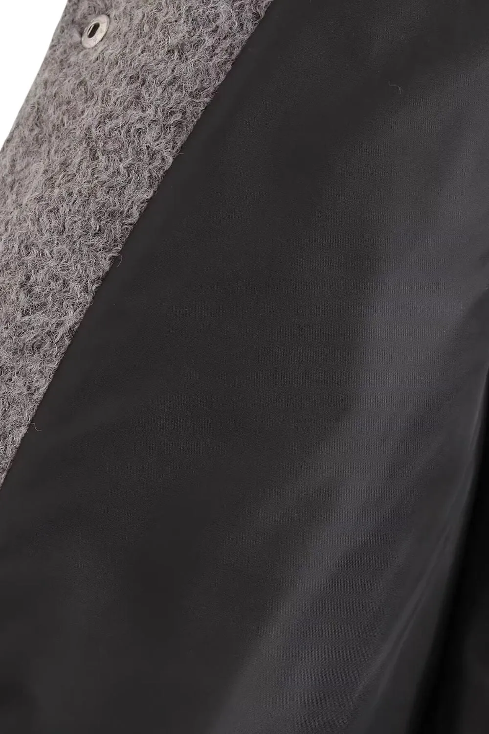 'Rose' Grey Wool Baseball-Style Jacket