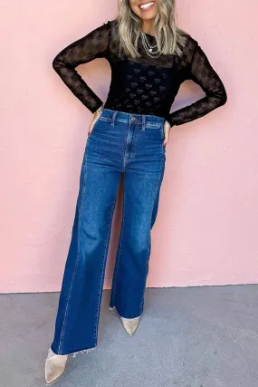 Small Bow Mesh Top