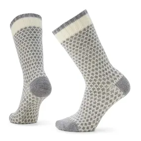 Women's Everyday Popcorn Polka Dot  Full Cushion Crew Socks Color: Natural