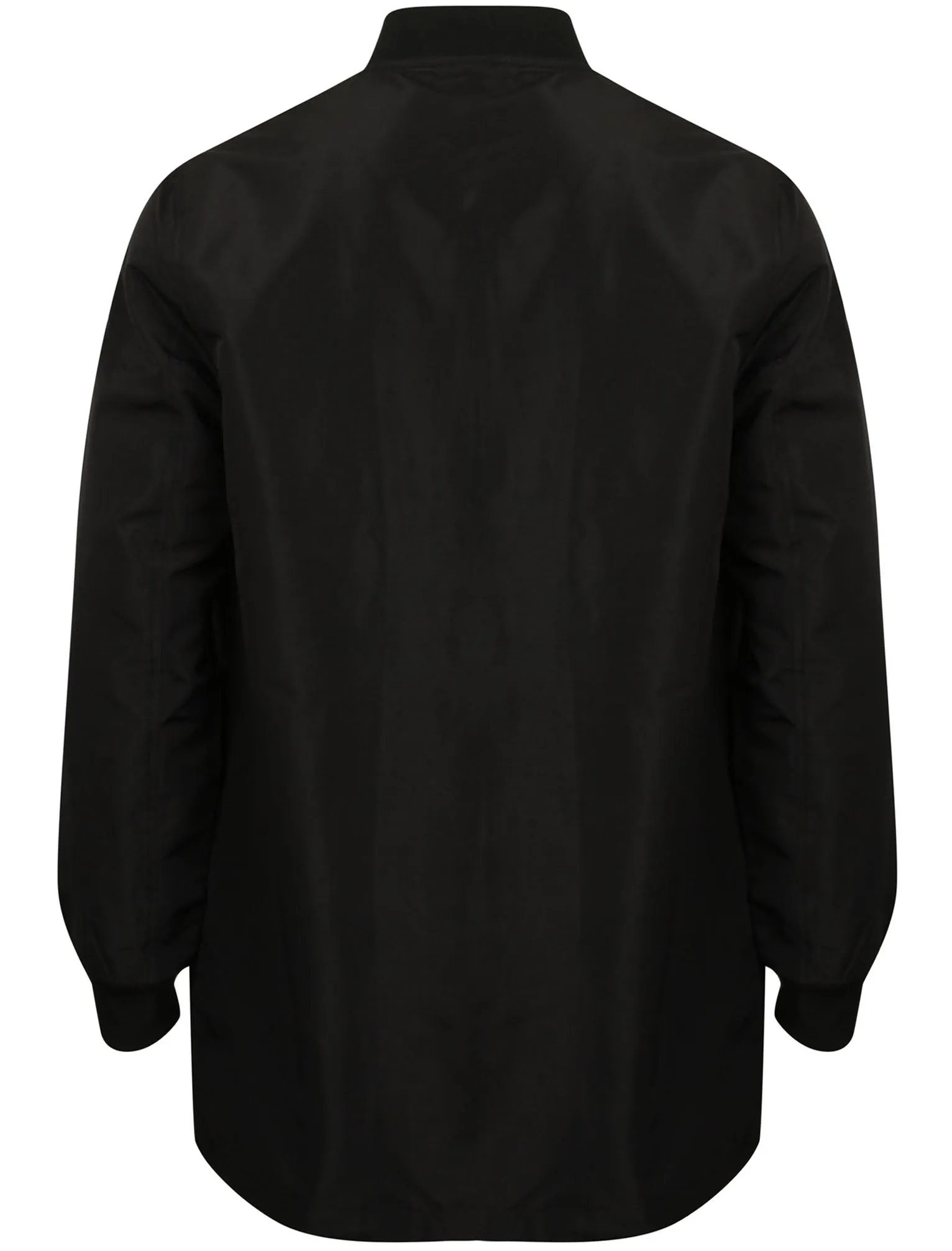 Wordsworth MA1 Longline Bomber Jacket in Black - Dissident